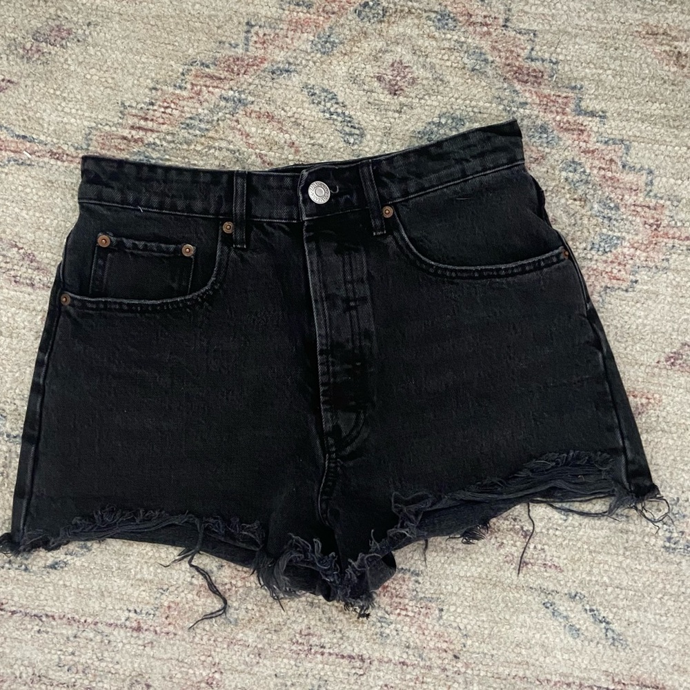 Zara Black Denim Shorts